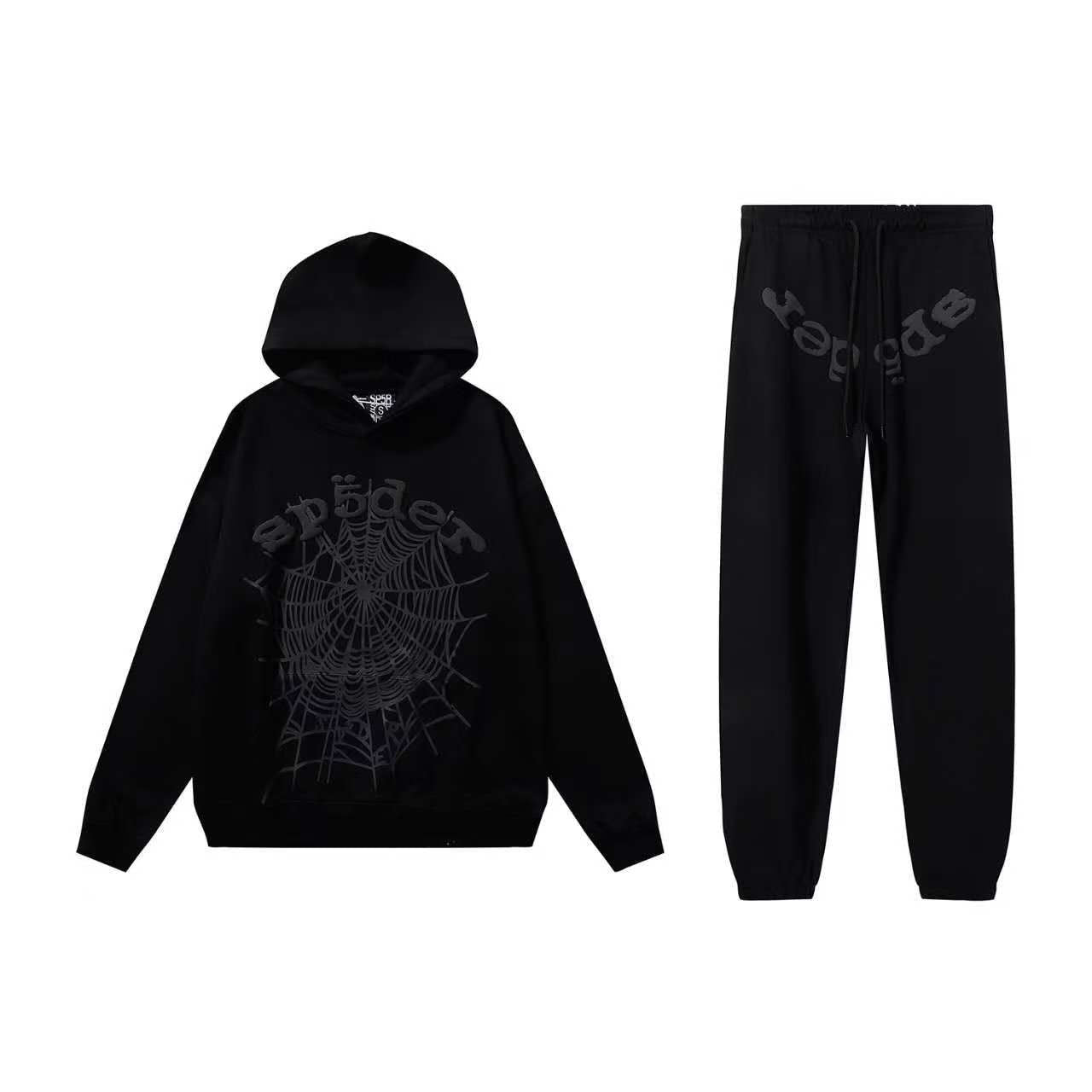 SP5DER OG Web Tracksuit “Black” - FAVELA